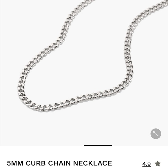 Mejuri Sterling Silver Chain Necklace 16” - Picture 2 of 8